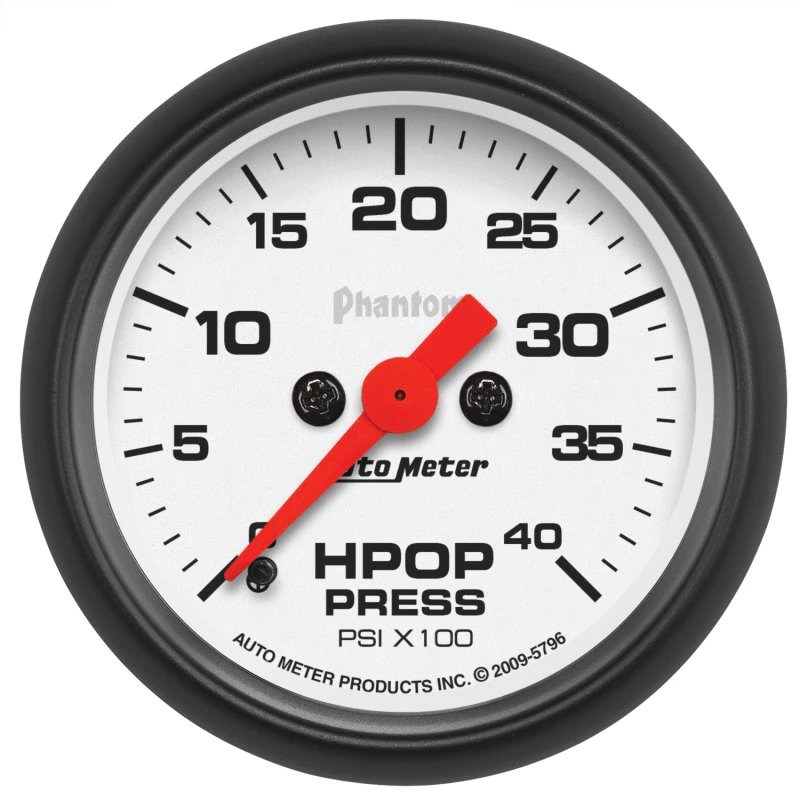Autometer Digital Stepper Motor 0-4000 PSI HPOP Pressure Phantom Gauge