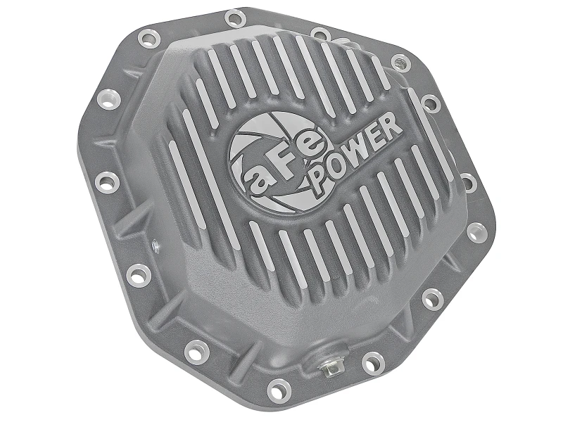 aFe Power Street Ser Hintere Diff-Abdeckung Roh w/Maschinierten Rippen 2017 Ford Diesel Trucks V8-6.7L(td) Dana M275-14