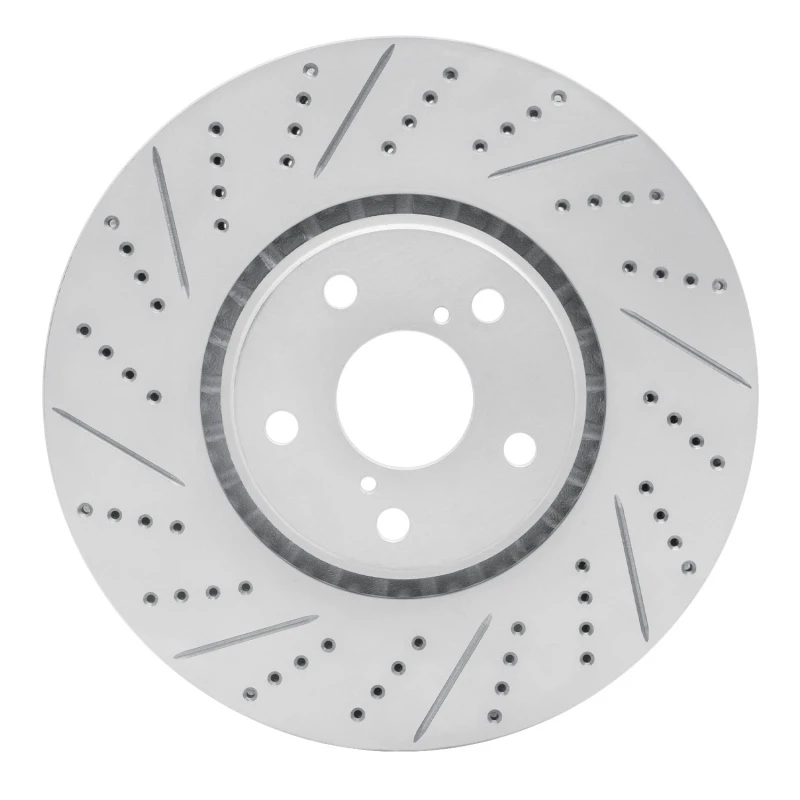 DFC 07-11 Lexus Gs350 Left Front Drilled & Slotted Geoperformance Rotor