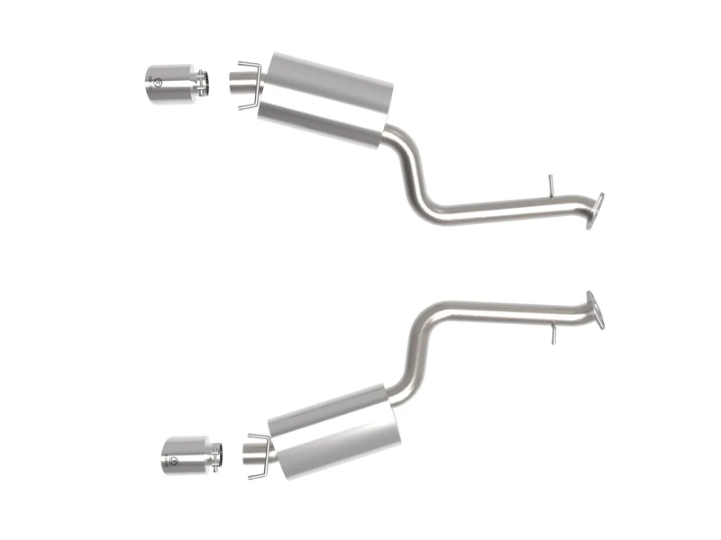 aFe Lexus IS350 14-22 V6-3.5L Takeda Axle-Back Auspuffanlage- Polierte Spitze