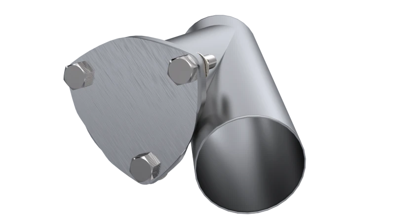 QTP 3.5in Weld-On QTEC Exhaust Cutout Y-Pipe