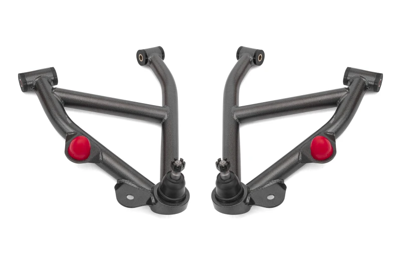 BMR 82-92 GM F-Body A-Arms Lower DOM Non-Adj Delrin Bushings Coilover - Black Hammertone