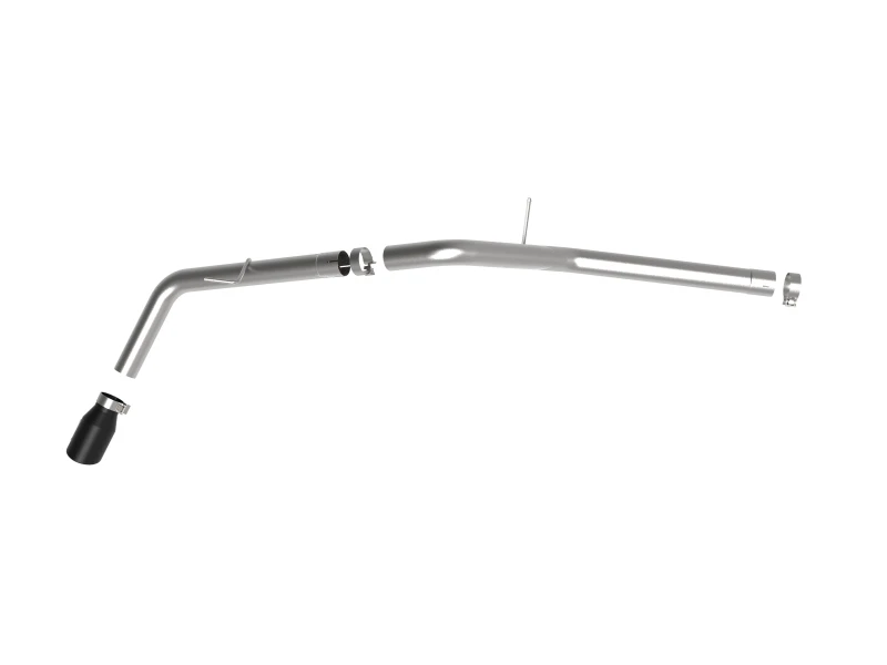 aFe Apollo GT Serie 3in 409 SS Axle-Back Auspuff 2019 Ford Ranger 2.3L mit schwarzen Spitzen