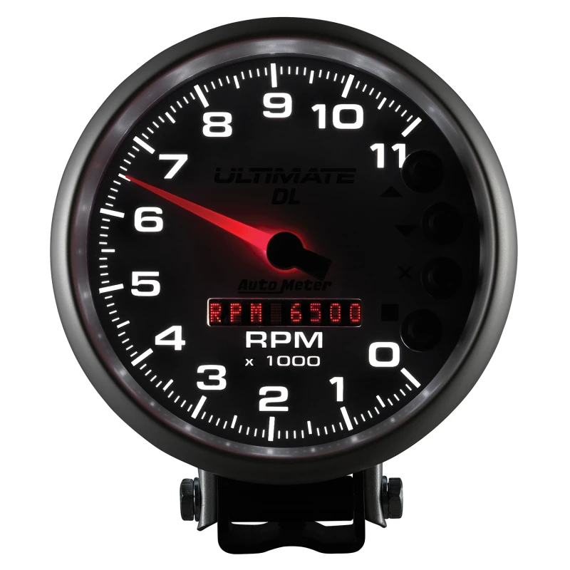 Autometer 5 inch Ultimate DL Playback Tachometer 11000 RPM - Silver