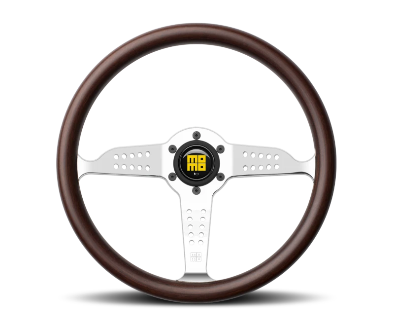 Momo Super Grand Prix Steering Wheel 350 mm - Mahogany Wood/Pol Spokes
