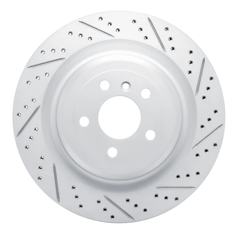 DFC 13-19 Mercedes-Benz GL550 Rear Right Drilled & Slotted Geoperformance Rotor