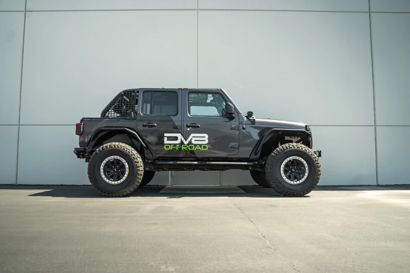 DV8 Offroad Seitentrittbretter für 2018–2023 Jeep Wrangler JL 4-Door