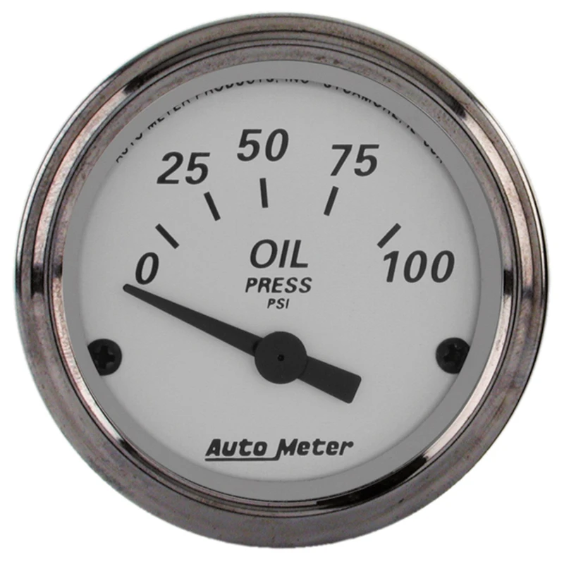 AutoMeter-Öldruckanzeige 2-1/16 Zoll 100PSI Elektrisch American Platinum