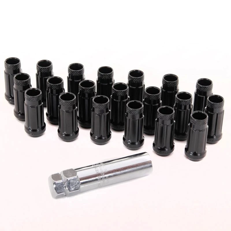 JR Stahl Radmuttern für Honda Mazda Toyota M12x1.5 schwarz offen schmal