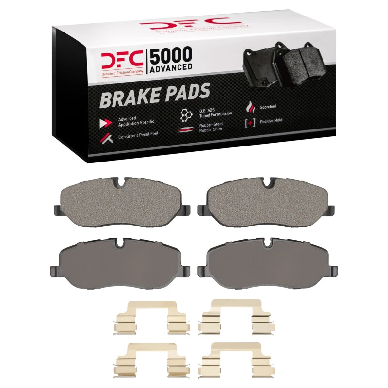 DFC 05-09 Land Rover Range Rover Sport Front 5000 Advanced Low Metallic Brake Pads and Hardware Kit
