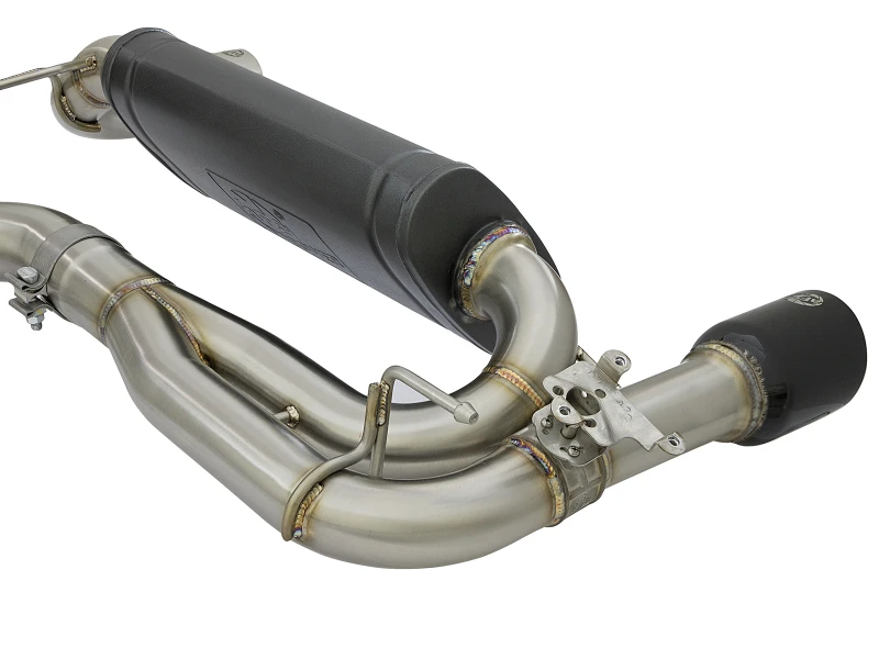 aFe MACHForce XP Auspuff-System Axle-Back 12-15 BMW 335i 3.0T (SS mit schwarzen Endrohren)