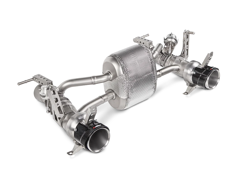 Akrapovic 16-17 Ferrari 488 GTB/488 Spyder Slip-On Line (Titanium) w/ Carbon Tips