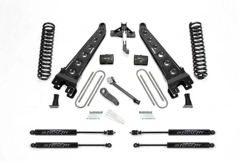 Fabtech 17-21 Ford F250/F350 4WD Gas 4-Zoll-Rad-Arm-System mit Spulen und Stealth