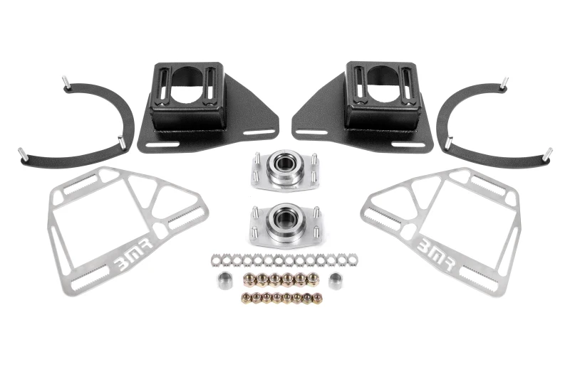 BMR-Federung 82-92 Chevy Camaro Gussmaulplatten mit Lockout-Platten - Schwarz Hammertone