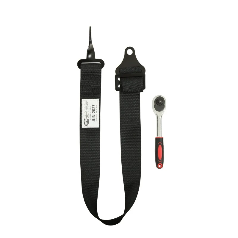 RaceQuip L & L 5-Punkt-Ratschen-HNR-Gurt Schwarz