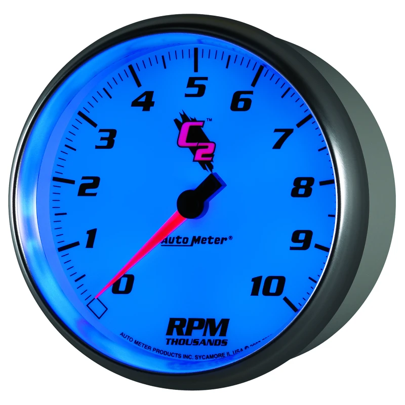 Autometer C2 5 inch 10000 RPM In-Dash Tachometer