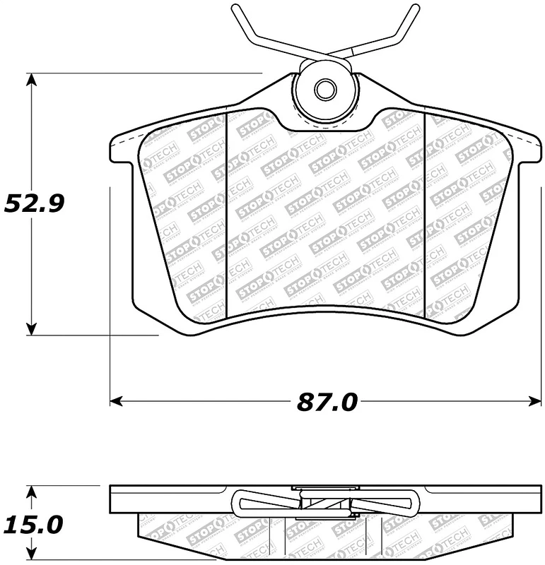 stoptech_305.03400-6794fa8c1f828 StopTech Street Select Brake Pads - Rear