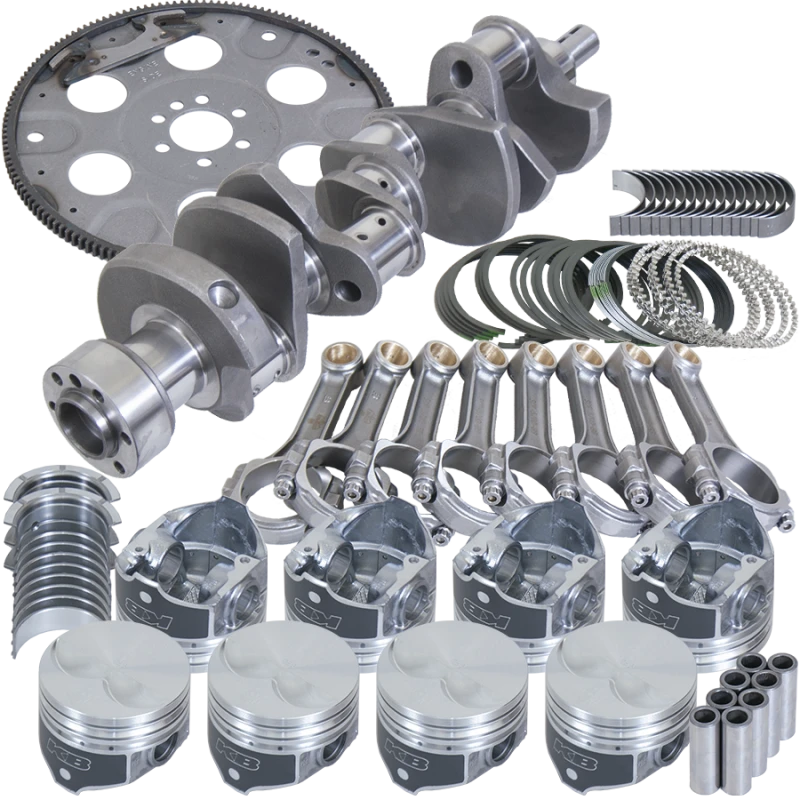 Eagle Chevy 305 1Pc 3.480in Kurbelwelle 5.700in I-Träger Pleuel 3.766in Kolben Ausgewuchtete Baugruppe