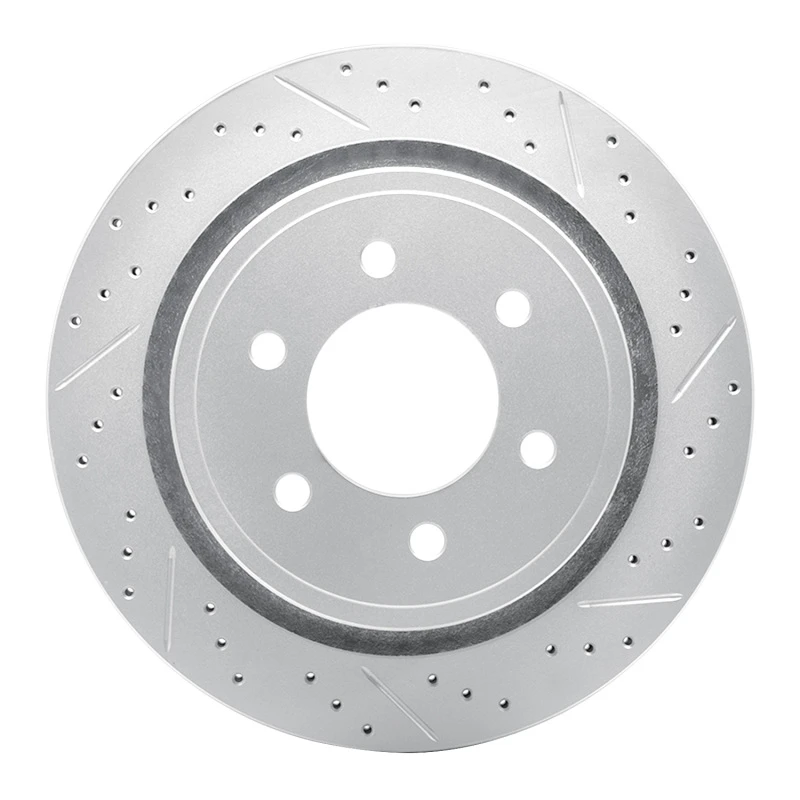 DFC 12-20 Ford F-150 Rwd Rear Right Drilled & Slotted Geoperformance Rotor