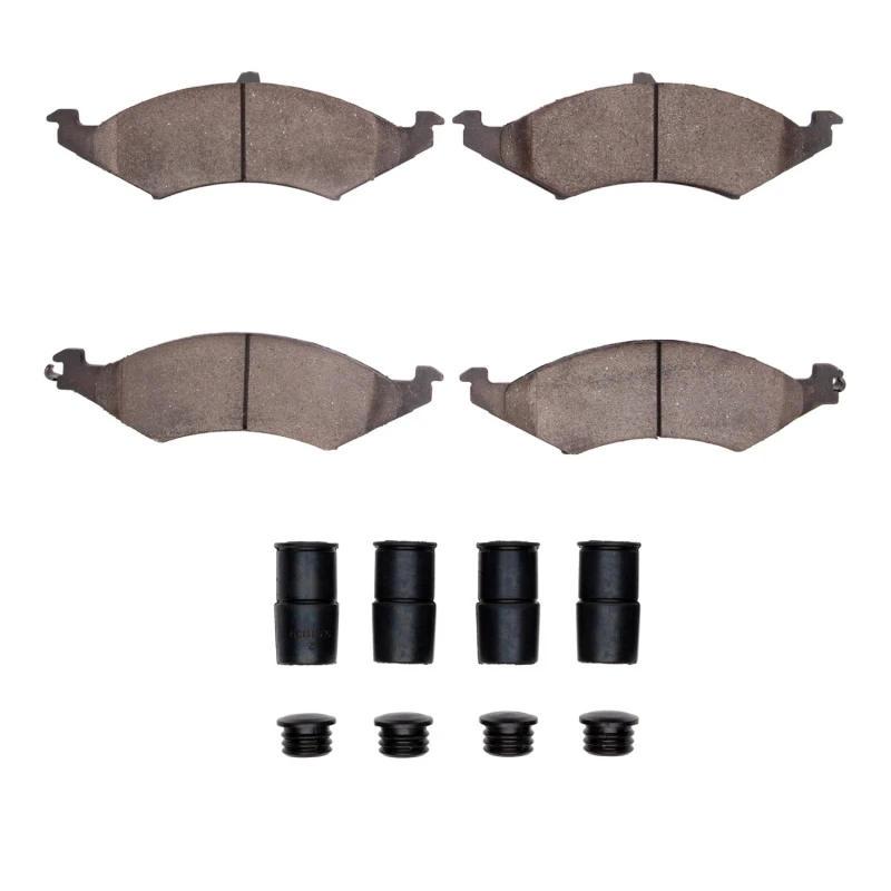 DFC 86-93 Ford Taurus SHO Front 5000 Advanced Semi Metallic Brake Pads and Hardware Kit