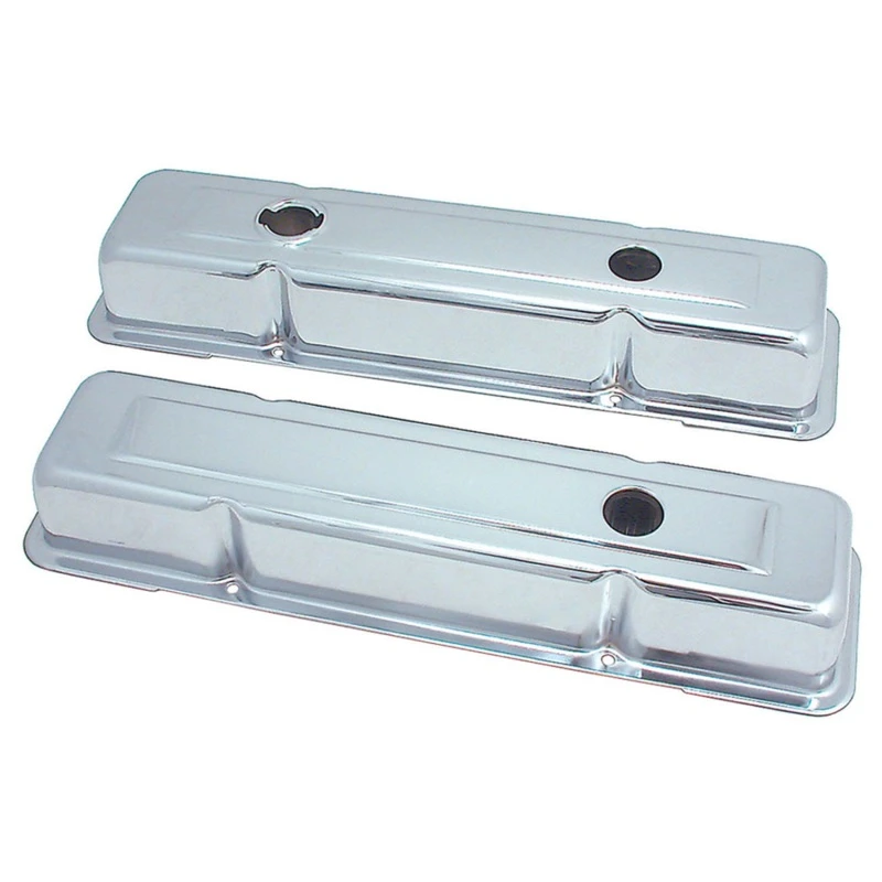 Spectre SB Chevy OEM Ventildeckel-Set - Chrom