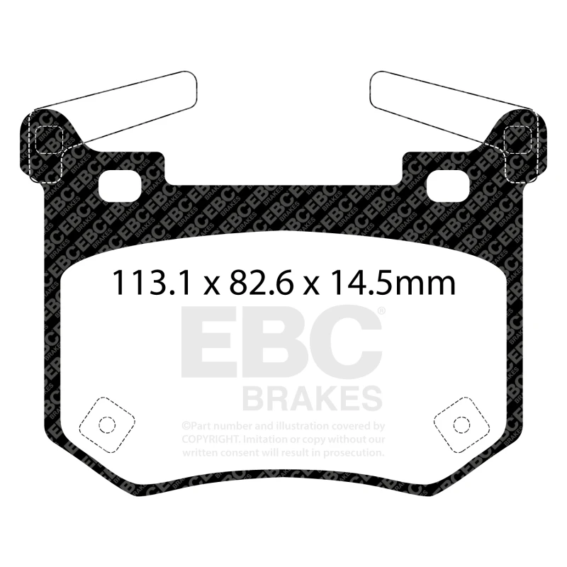 EBC 2019+ Genesis G70 2.0T (Brembo) Yellowstuff Rear Brake Pads