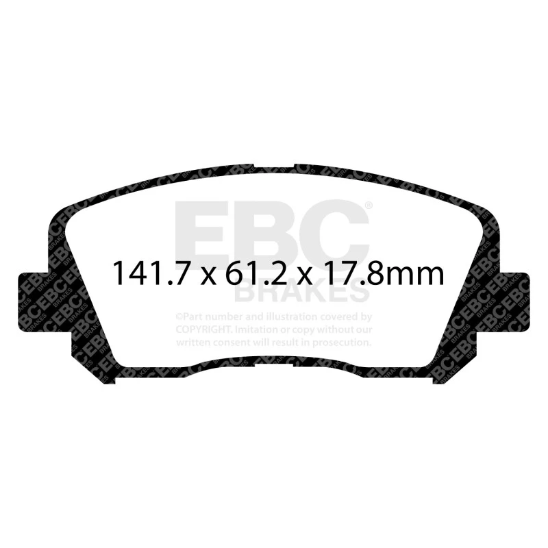 EBC 15+ Chrysler 200 2.4 Yellowstuff Front Brake Pads