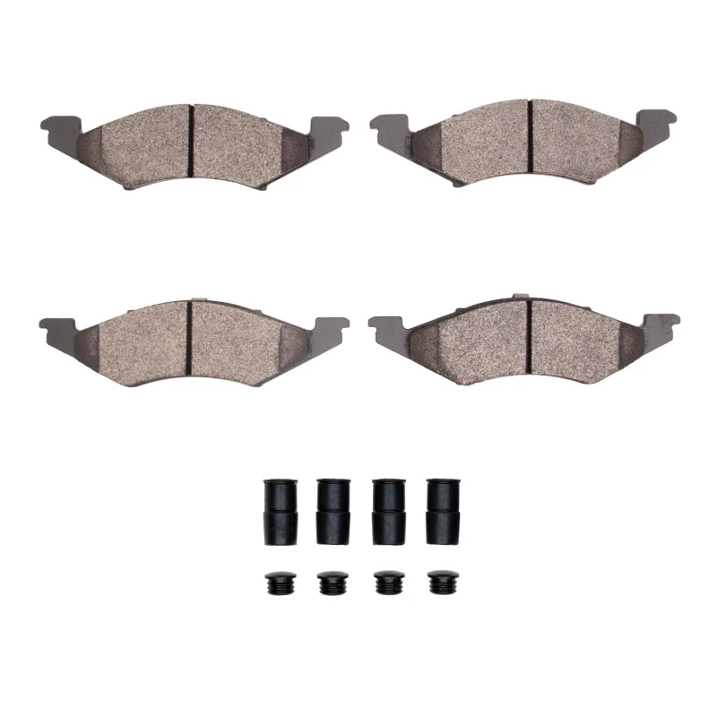 DFC 83-83 Ford EXP Front 5000 Advanced Semi Metallic Brake Pads and Hardware Kit