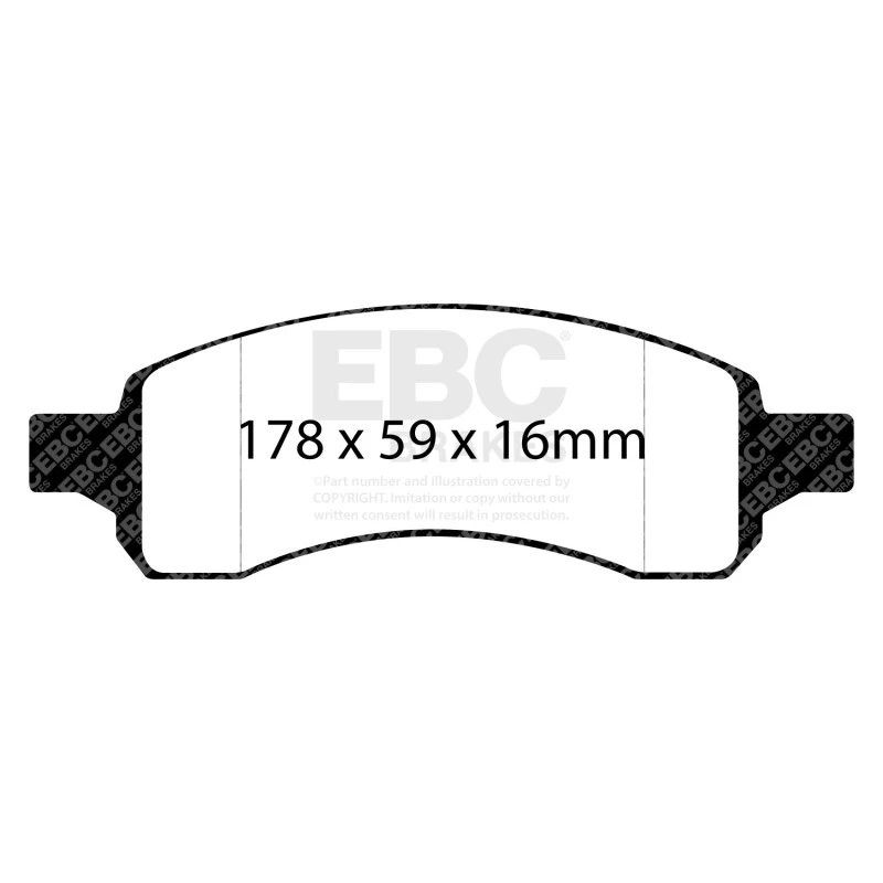 EBC 08+ Chevrolet Traverse 3.6 Yellowstuff Front Brake Pads