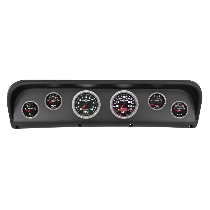 Autometer Sport-Comp II Direct Fit Dash Kit 67-72 Ford F100 (2 x 3-3/8in. / 4 x 2-1/16in.)