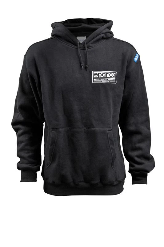 Sparco Sweatshirt Hooded Heritage Blk Sm