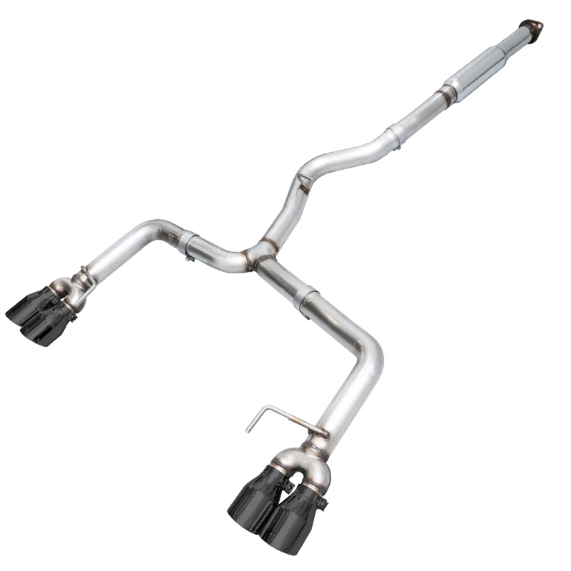 AWE Tuning VA/GV Sedan Track Edition Exhaust - Diamond Black Tips (102mm) for Subaru WRX/STI