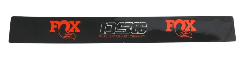 Fox Decal O/R 5.560 X .670 7/8 Shaft DSC Band Black W/ Orange Logo