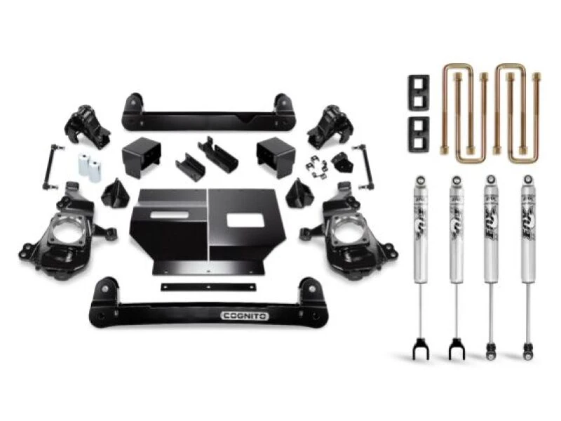 Cognito 4-Inch Standard Lift Kit with Fox PS 2.0 IFP for 2020-2024 Chevy/GMC Silverado/Sierra 2500/3500 HD 2WD/4WD