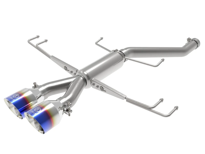 aFe Takeda 2,5 Zoll 304SS Axle-Back Auspuffsystem 17-19 Honda Civic Type R L4-2.0L (t) - BL Flame Tip