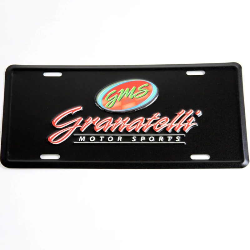 granatelli-motor-sports_100006-67933fb0cb15a Granatelli Granatelli Motor Sports Aluminum License Plate - Black Face & Full Color Logo
