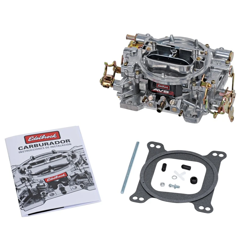 Edelbrock Vergaser AVS2 Serie 4-Barrel 650 CFM Off-Road Manuelle Choke Satin Finish (Non-EGR)
