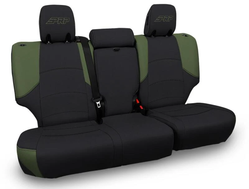 PRP 11-24 Toyota 4Runner Rear Bench Cover - 5-seat model - Black/Olive Green