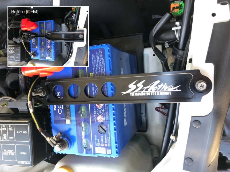 GReddy Garage Batteriehalter für 89-94 Nissan Skyline GT-R R32