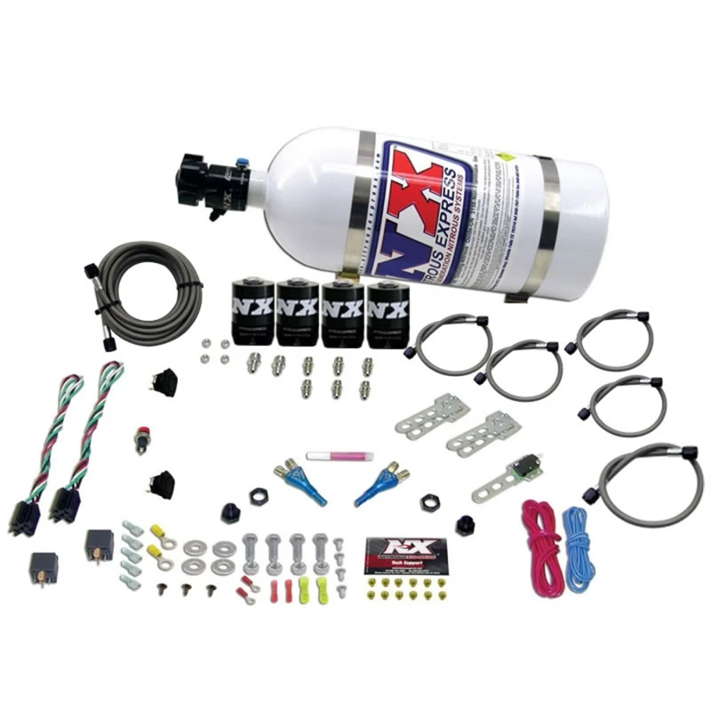 Nitrous Express GM EFI Dual Stage Nitrous Kit (50-150PS x 2) mit 10lb Flasche