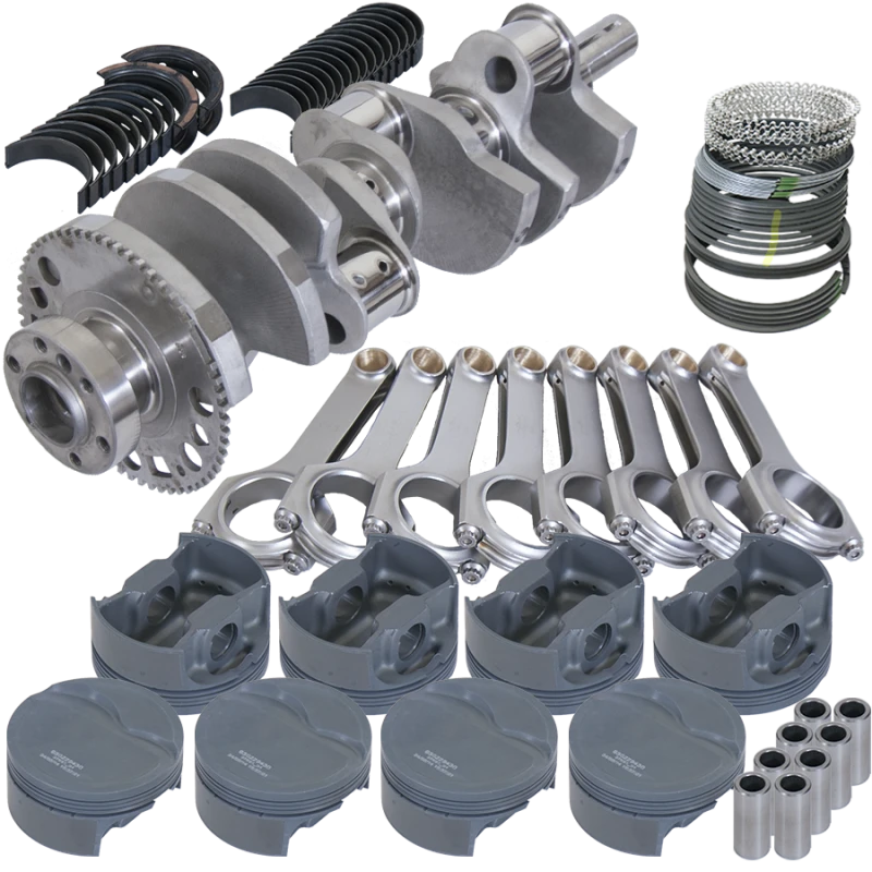 Eagle Chevy LS 4.000in Kurbelwelle Rotierende Baugruppe mit 6.125in H-Beam Pleuel und -14cc 4.000in Kolben