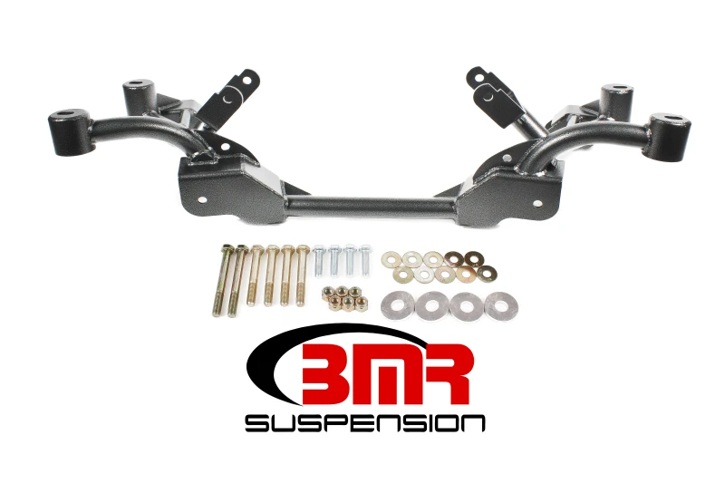 BMR 82-82 3. Generation F-Body K-Member mit LS1 Motorhalterungen und STD. Lenkgetriebehalterungen - Schwarz Hammertone