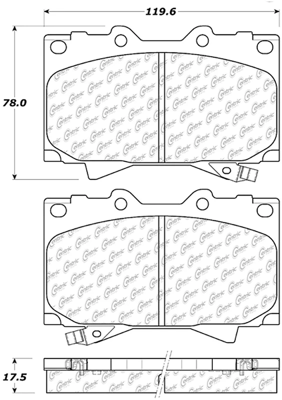 StopTech 98-07 Toyota Land Cruiser/Lexus LX470 Front Truck & SUV Brake Pad