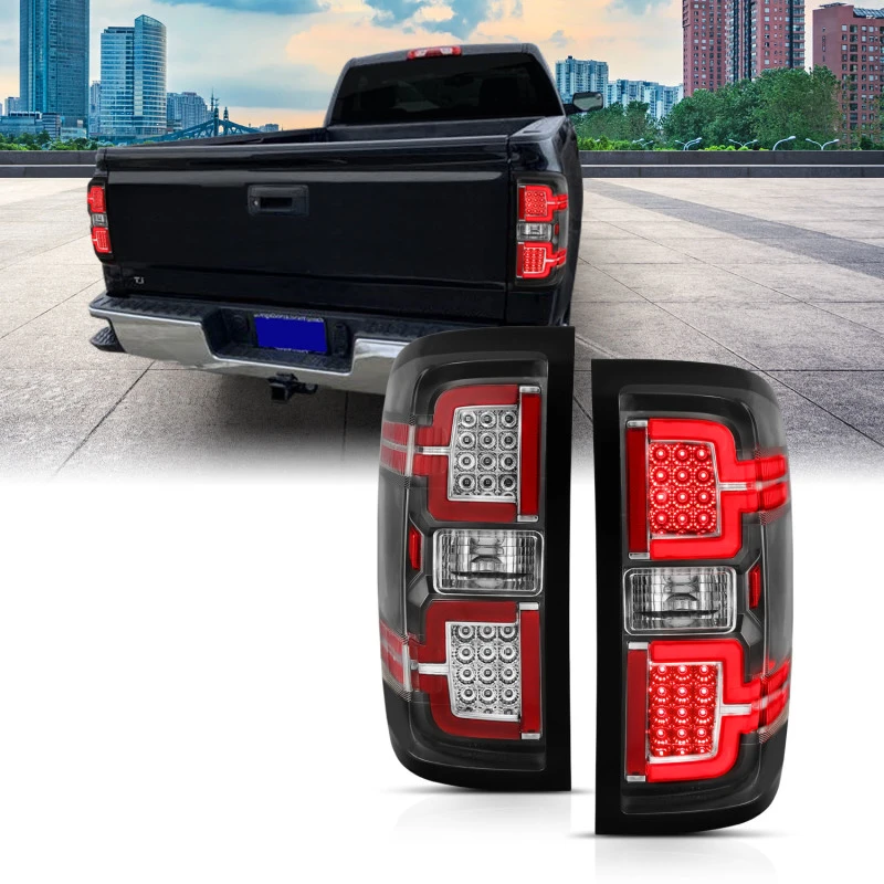 ANZO 2014-2018 Chevy Silverado 1500 LED-Rückleuchten Schwarz