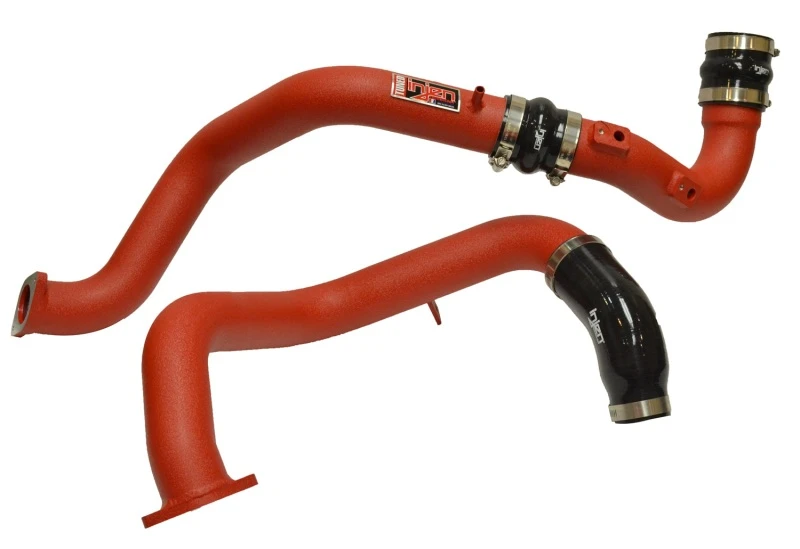 Injen 16-20 Honda Civic 1,5L Turbo Alu-Ladeluftkühler-Rohr-Kit - Wrinkle Red