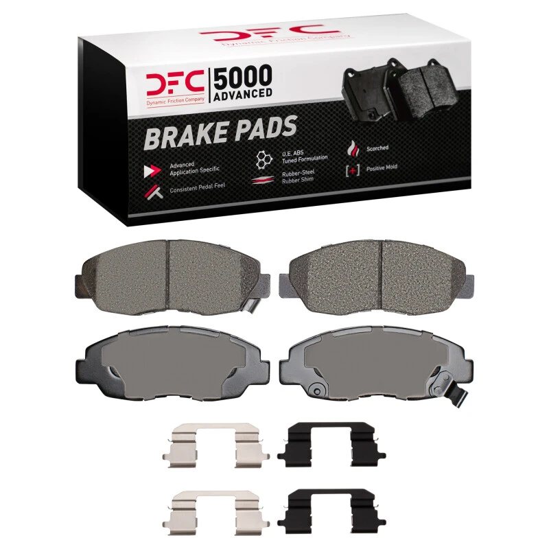DFC 98-02 Honda Accord Sedan Front 5000 Advanced Ceramic Brake Pads and Hardware Kit