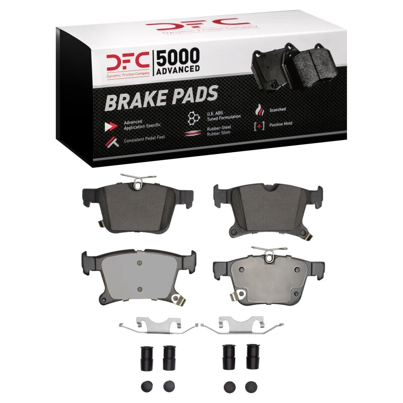 DFC 17-24 Chrysler Voyager Rear 5000 Advanced Ceramic Brake Pads and Hardware Kit