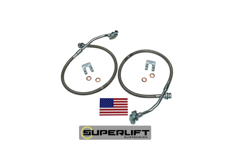 Superlift Bullet Proof Brake Hoses for 79-86 GM Pickup/Blazer/Suburban