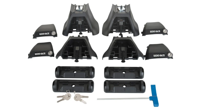 Rhino-Rack 10-14 für Subaru Legacy 4-Türer-Sedan Vortex 2500 2-Balken-Dachträger - Schwarz