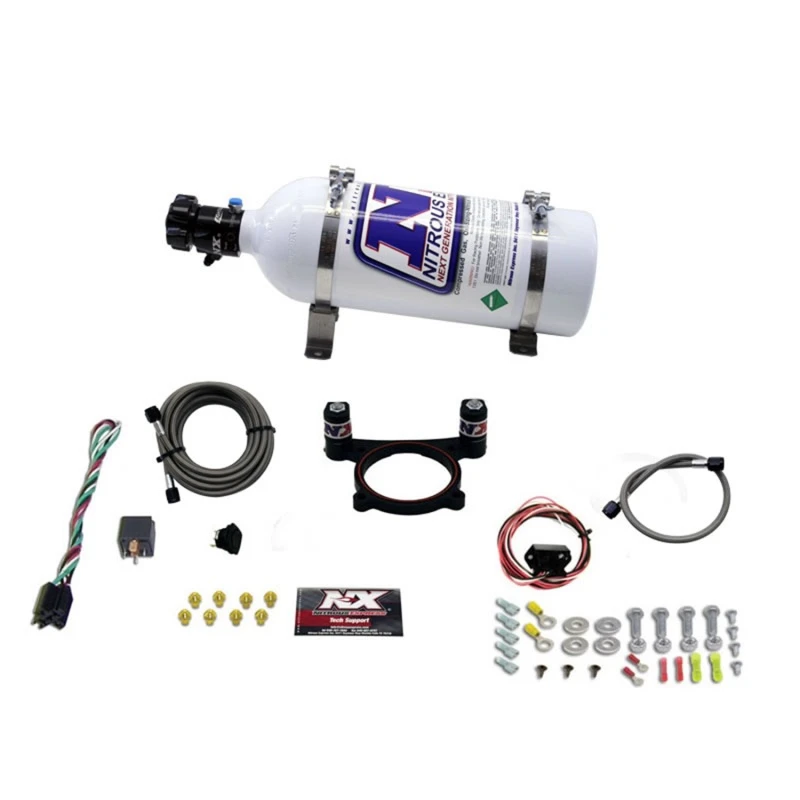Nitrous Express 11-15 Ford Mustang GT 5.0L Coyote 4-Ventil-Nitrous-Platten-Kit (50-200PS) mit 5lb-Flasche